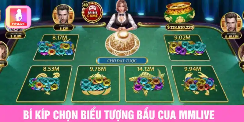 Bíp kíp chọn biểu tượng bầu cua MMlive