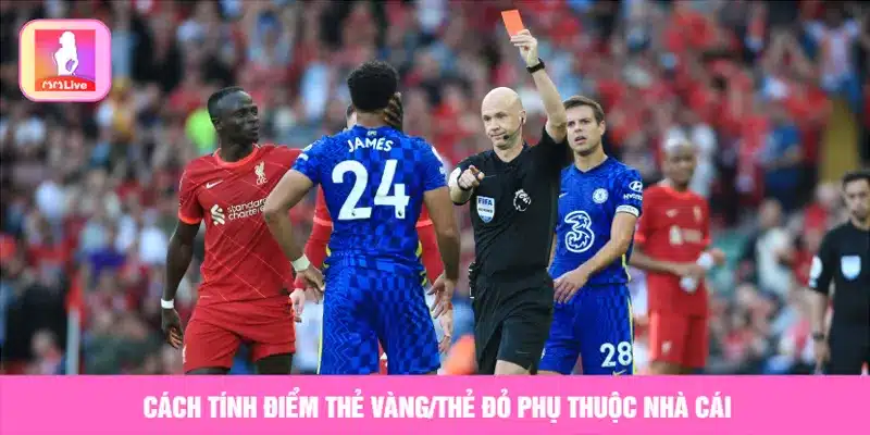 Cách tính điểm thẻ vàng thẻ đỏ phụ thuộc vào nhà cái