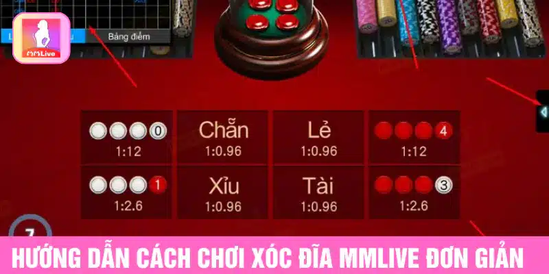 Hướng dẫn cách chơi xóc đĩa MMlive đơn giản