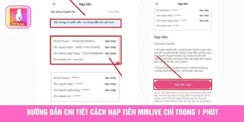 Hướng Dẫn Nạp Tiền MMlive Đơn Giản Trong 1 Phút Cách nạp tiền MMlive chỉ trong 1 phút